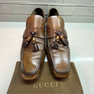 Gucci mens slip on’s with tassel.